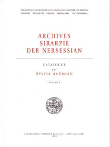 Archives Sirarpie Der Nersessian by Sylvia Agémian