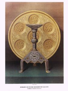 Mobilier e Soultan Mohammed Ben Qalaoûn - Flambeau et Plateau d'alearez - Ships Free