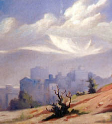 Beirut and Mount Sannine from Tallet el Khayat - 1949  / بيروت و جبل صنين من تلة الخياط