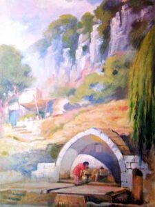 A Sping in Mount Lebanon - 1947 / نبع في جبل لبنان - ١٩٤٧