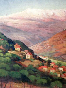 Village in Mount Lebanon 1945 / قرية في المتن لبنان - ١٩٤٥